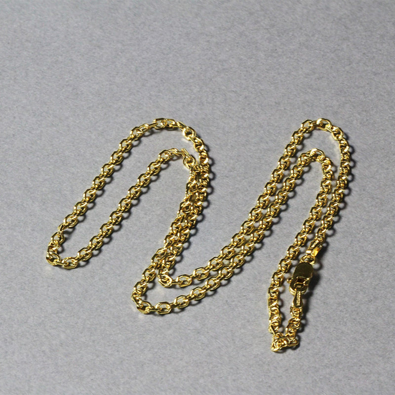 14k Yellow Gold Diamond Cut Cable Link Chain (2.20 mm) - Premium Chains - Just $679.99! Shop now at Pulse Designer Fashion