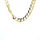 14k Yellow Gold Solid Curb Chain (8.20 mm) - Premium Chains - Just $4748.99! Shop now at Pulse Designer Fashion