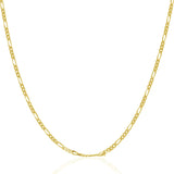 14k Yellow Gold Solid Figaro Chain (1.90 mm) - Premium Chains - Just $399.99! Shop now at Pulse Designer Fashion