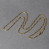 14k Yellow Gold Solid Figaro Chain (1.90 mm) - Premium Chains - Just $399.99! Shop now at Pulse Designer Fashion