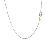 Sterling Silver Rhodium Plated Cable Chain (1.10 mm) - Premium Chains - Just $16.99! Shop now at Pulse Designer Fashion