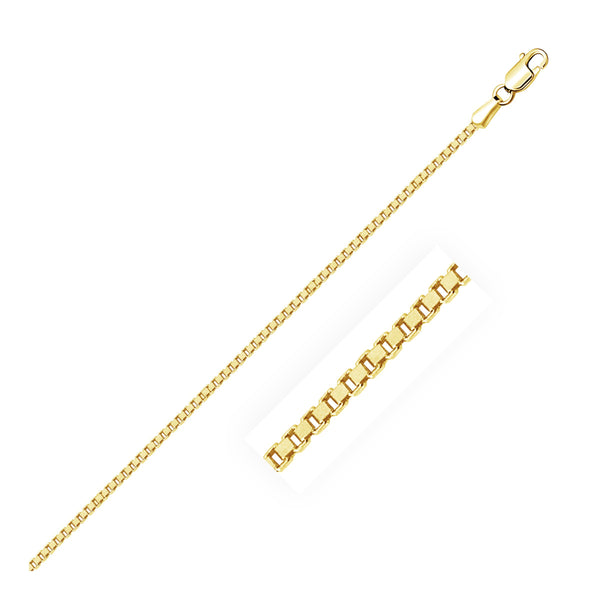 14k Yellow Gold Classic Box Chain (1.40 mm) - Premium Chains - Just $932.99! Shop now at Pulse Designer Fashion