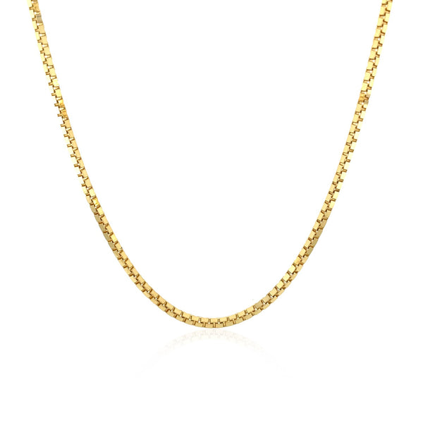 14k Yellow Gold Classic Box Chain (1.40 mm) - Premium Chains - Just $932.99! Shop now at Pulse Designer Fashion