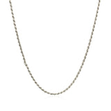 Sterling Silver Diamond Cut Rope Style Chain (1.40 mm) - Premium Chains - Just $38.99! Shop now at Pulse Designer Fashion