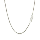 Sterling Silver Diamond Cut Rope Style Chain (1.40 mm) - Premium Chains - Just $38.99! Shop now at Pulse Designer Fashion