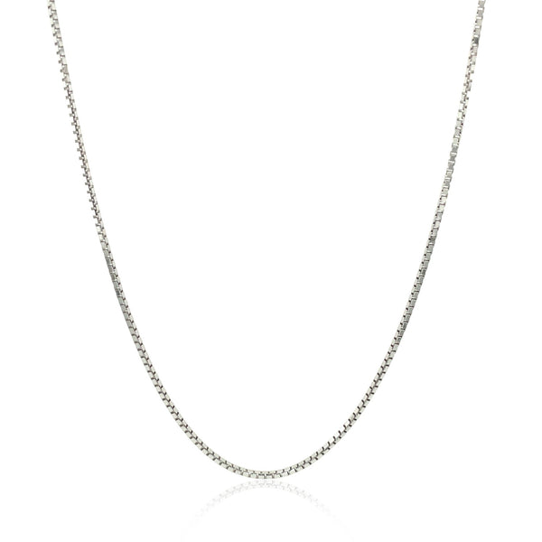 14k White Gold Octagonal Box Chain (1.00 mm) - Premium Chains - Just $434.99! Shop now at Pulse Designer Fashion