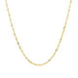 14k Yellow Gold Singapore Chain (1.30 mm) - Premium Chains - Just $200.99! Shop now at Pulse Designer Fashion