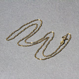 14k Yellow Gold Singapore Chain (1.30 mm) - Premium Chains - Just $200.99! Shop now at Pulse Designer Fashion