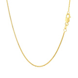 10k Yellow Gold Classic Box Chain (0.78 mm) - Premium Chains - Just $220.99! Shop now at Pulse Designer Fashion