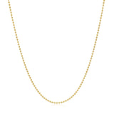 14k Yellow Gold Bead Chain 1.0mm (1.00 mm) - Premium Chains - Just $283.99! Shop now at Pulse Designer Fashion