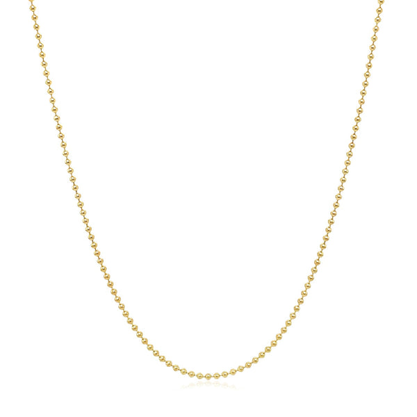 14k Yellow Gold Bead Chain 1.0mm (1.00 mm) - Premium Chains - Just $283.99! Shop now at Pulse Designer Fashion