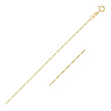 14k Yellow Gold Singapore Chain 0.6mm (0.60 mm) - Premium Chains - Just $108.99! Shop now at Pulse Designer Fashion