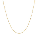 14k Yellow Gold Singapore Chain 0.6mm (0.60 mm) - Premium Chains - Just $108.99! Shop now at Pulse Designer Fashion