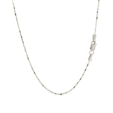 14k White Gold Diamond-Cut Bead Chain (0.90 mm) - Premium Chains - Just $301.99! Shop now at Pulse Designer Fashion