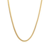 14k Yellow Gold Classic Solid Miami Cuban Chain (3.20 mm) - Premium Chains - Just $2545.99! Shop now at Pulse Designer Fashion