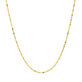 14k Yellow Gold Diamond-Cut Bead Chain (0.90 mm) - Premium Chains - Just $296.99! Shop now at Pulse Designer Fashion