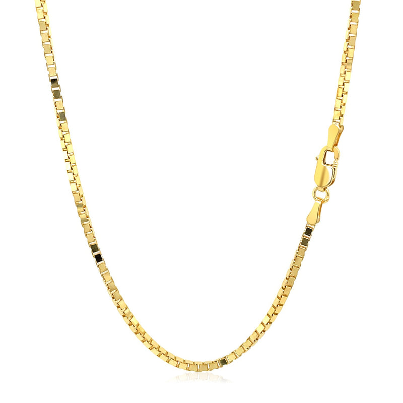 14k Yellow Gold Semi Solid Box Chain (1.80 mm) - Premium Chains - Just $891.99! Shop now at Pulse Designer Fashion