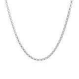 14k White Gold Rolo Chain (1.90 mm) - Premium Chains - Just $262.99! Shop now at Pulse Designer Fashion