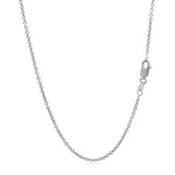 14k White Gold Round Cable Link Chain (1.50 mm) - Premium Chains - Just $406.99! Shop now at Pulse Designer Fashion