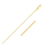 18k Yellow Gold Round Cable Link Chain (1.50 mm) - Premium Chains - Just $556.99! Shop now at Pulse Designer Fashion