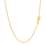 18k Yellow Gold Round Cable Link Chain (1.50 mm) - Premium Chains - Just $556.99! Shop now at Pulse Designer Fashion