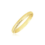 14k Yellow Gold Textured Comfort Fit Wedding Band(2.50 mm) - Premium Rings - Just $177.99! Shop now at Pulse Designer Fashion