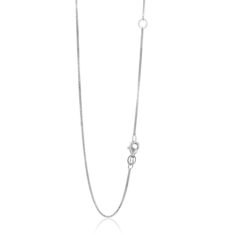 14k White Gold Adjustable Box Chain (0.80 mm) - Premium Chains - Just $368.99! Shop now at Pulse Designer Fashion