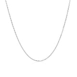 14k White Gold Diamond Cut Cable Link Chain (0.87 mm) - Premium Chains - Just $175.99! Shop now at Pulse Designer Fashion