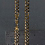 14k Two Tone Gold Pave Curb Chain (4.60 mm) - Premium Chains - Just $2033.99! Shop now at Pulse Designer Fashion