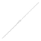 Sterling Silver Rhodium Plated Paperclip Chain (1.80 mm) - Premium Chains - Just $35.99! Shop now at Pulse Designer Fashion