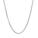 Sterling Silver Rhodium Plated Round Box Chain (1.80 mm) - Premium Chains - Just $90.99! Shop now at Pulse Designer Fashion