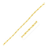 14k Yellow Gold 7 1/2 inch Jax Chain Bracelet (3.00 mm) - Premium Bracelets - Just $1129.99! Shop now at Pulse Designer Fashion