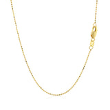 14k Yellow Gold Diamond Cut Bead Chain (0.90 mm) - Premium Chains - Just $277.99! Shop now at Pulse Designer Fashion