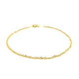 10k Yellow Gold Singapore Bracelet (1.50 mm) - Premium Bracelets - Just $105.99! Shop now at Pulse Designer Fashion