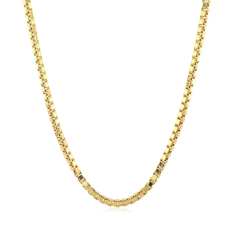 14k Yellow Gold Semi Solid Box Chain (2.10 mm) - Premium Chains - Just $1395.99! Shop now at Pulse Designer Fashion