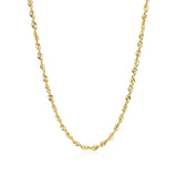 14k Yellow Gold Light Rope Chain (2.50 mm) - Premium Chains - Just $469.99! Shop now at Pulse Designer Fashion