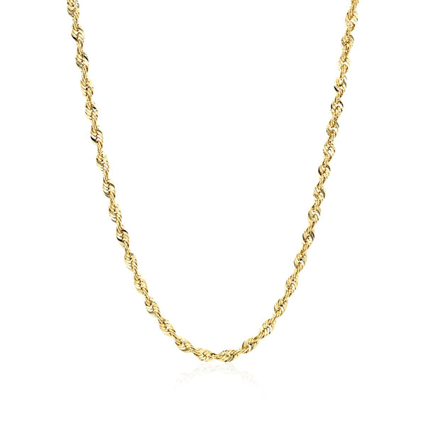 14k Yellow Gold Light Rope Chain (2.50 mm) - Premium Chains - Just $469.99! Shop now at Pulse Designer Fashion