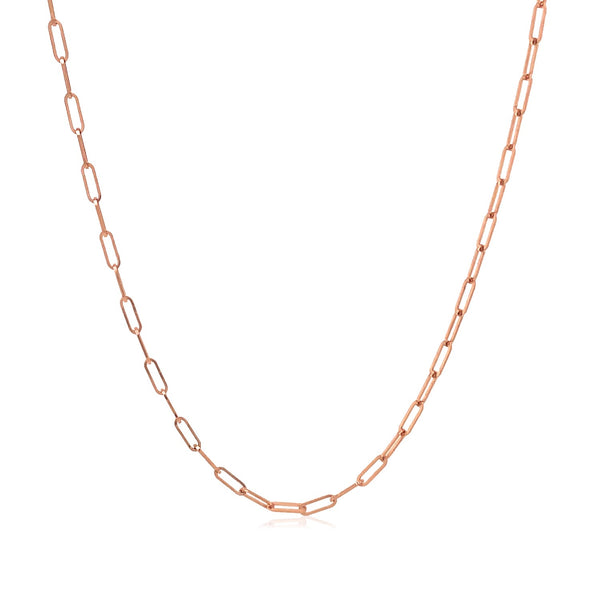 14K Rose Gold Fine Paperclip Chain (1.50 mm) - Premium Chains - Just $304.99! Shop now at Pulse Designer Fashion