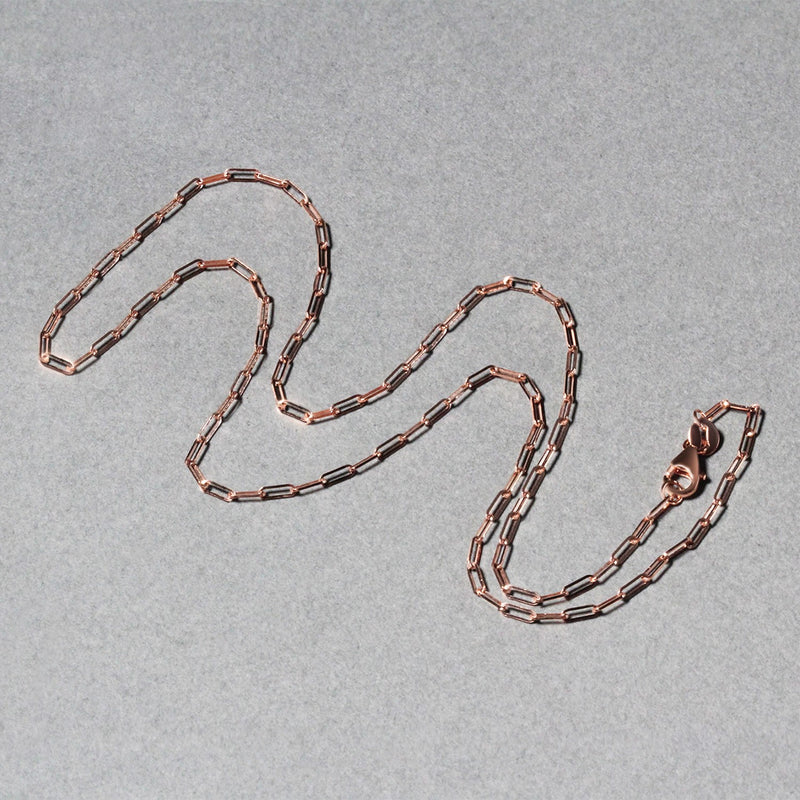 14K Rose Gold Fine Paperclip Chain (1.50 mm) - Premium Chains - Just $304.99! Shop now at Pulse Designer Fashion