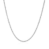 10k White Gold Solid Diamond Cut Rope Chain (1.40 mm) - Premium Chains - Just $492.99! Shop now at Pulse Designer Fashion