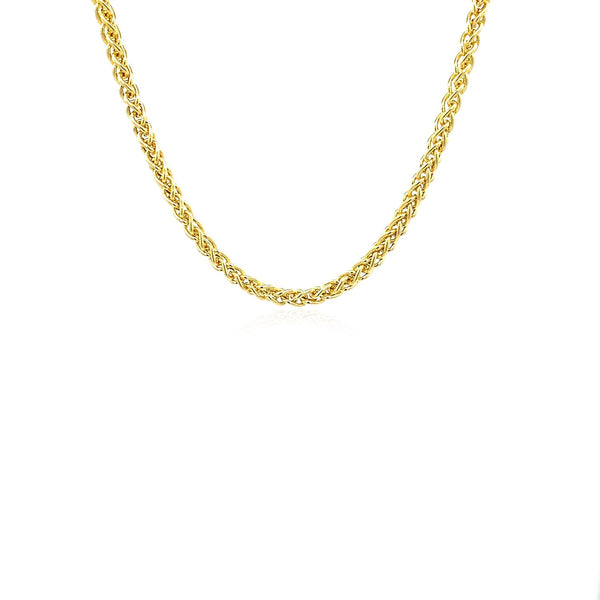 14k Yellow Gold Light Weight Wheat Chain (2.80 mm) - Premium Chains - Just $1145.99! Shop now at Pulse Designer Fashion