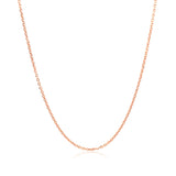 14k Rose Gold Diamond Cut Cable Link Chain (1.10 mm) - Premium Chains - Just $272.99! Shop now at Pulse Designer Fashion