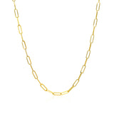 14K Yellow Gold Delicate Paperclip Chain (2.10 mm) - Premium Chains - Just $461.99! Shop now at Pulse Designer Fashion