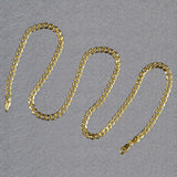 10k Yellow Gold Curb Chain (4.40 mm) - Premium Chains - Just $626.99! Shop now at Pulse Designer Fashion