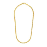 14k Yellow Gold Semi Solid Miami Cuban Chain (6.60 mm) - Premium Chains - Just $4947.99! Shop now at Pulse Designer Fashion