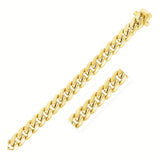 10k Yellow Gold Semi Solid Miami Cuban Chain (10.70 mm) - Premium Chains - Just $7480.99! Shop now at Pulse Designer Fashion