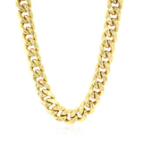 10k Yellow Gold Semi Solid Miami Cuban Chain (10.70 mm) - Premium Chains - Just $7480.99! Shop now at Pulse Designer Fashion