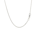 14k White Gold Diamond Cut Rolo Chain (1.10 mm) - Premium Chains - Just $271.99! Shop now at Pulse Designer Fashion