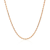 14k Rose Gold Solid Diamond Cut Rope Chain (1.60 mm) - Premium Chains - Just $585.99! Shop now at Pulse Designer Fashion