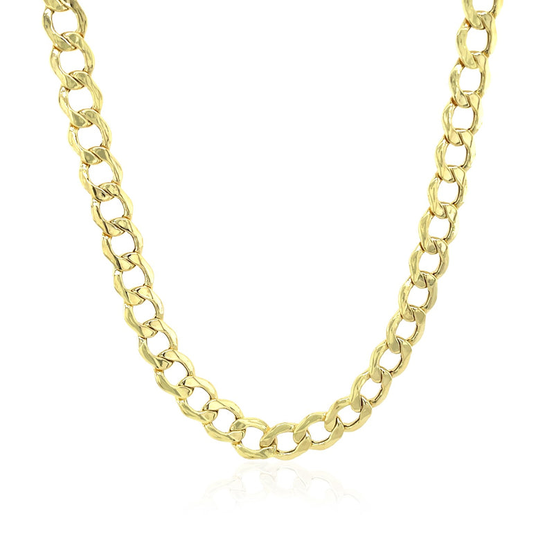 10k Yellow Gold Curb Chain (5.30 mm) - Premium Chains - Just $948.99! Shop now at Pulse Designer Fashion